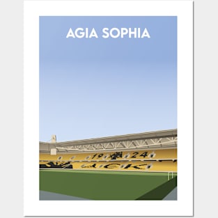 AEK Athens Stadium Illustration Posters and Art